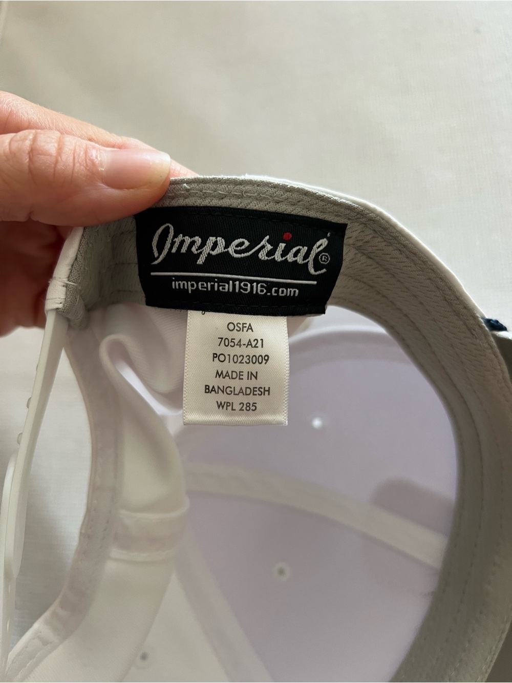 Imperial White Rope Hat - Navy Rope - Picture 4 of 5